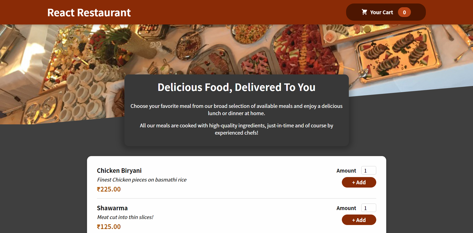 React Restaurant